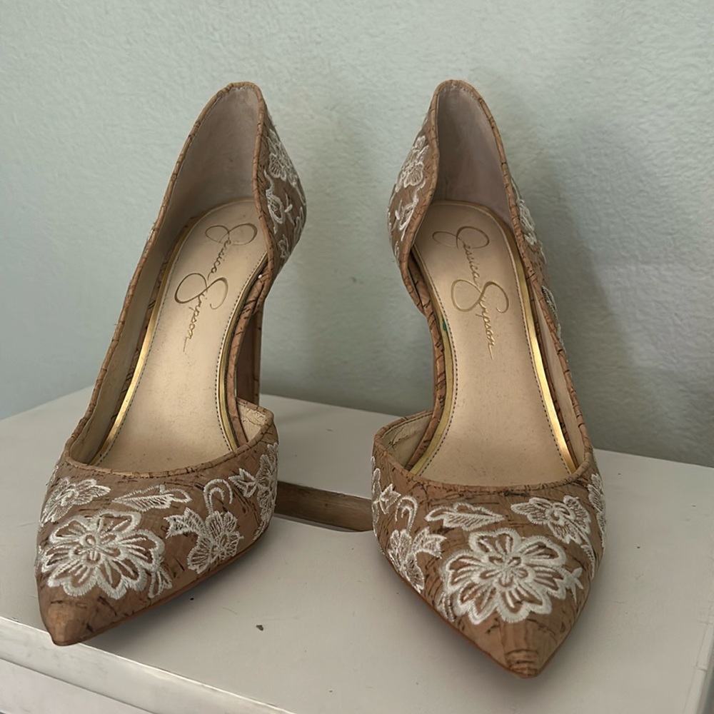 Jessica Simpson Cork heels.